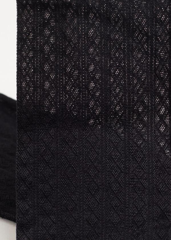 Calzedonia Calcetin Lycra Con Rombos Verticales Oferta exclusiva