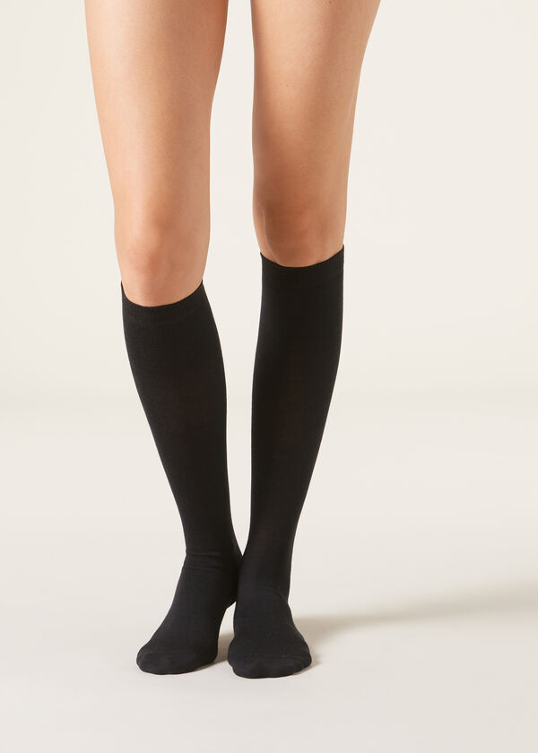 Calzedonia Calcetines Largos en Lana y Algodón