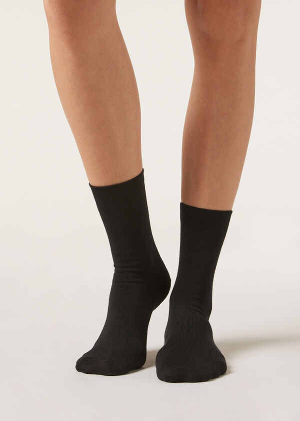 Calzedonia Calcetines en Lana/Algodón sin orillo