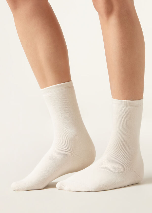 Calzedonia Calcetines Cortos de Algodón Térmico