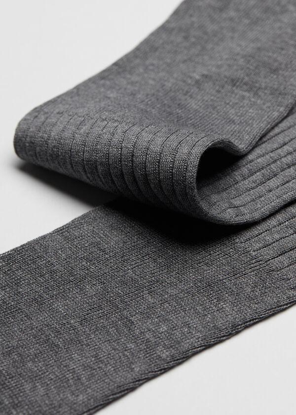 Calzedonia Calcetín largo de hilo de escocia de canalé para hombre Rebajas de fábrica