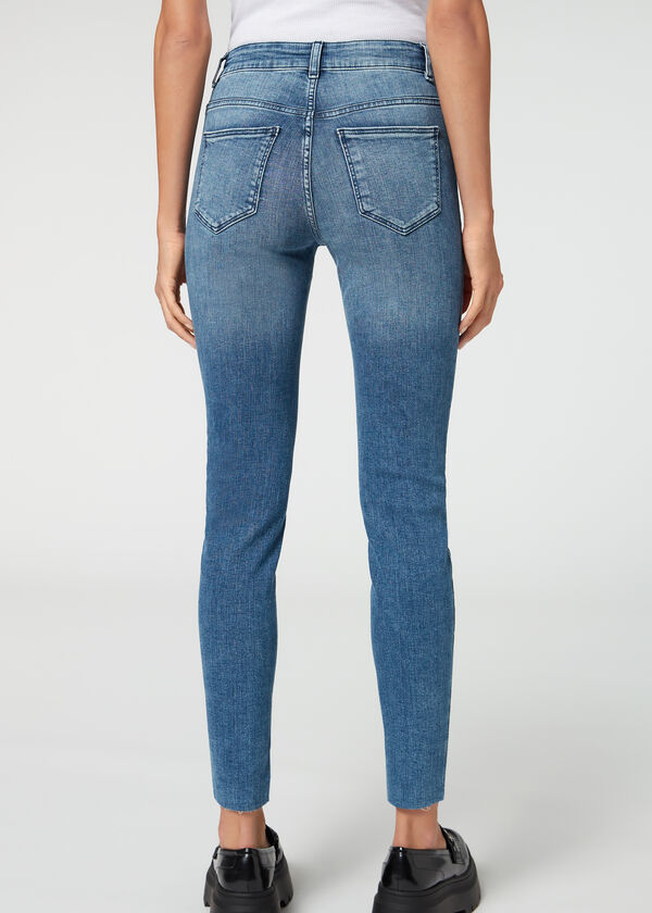 Calzedonia Pantalón Súper Skinny Detalle Botones Descuento