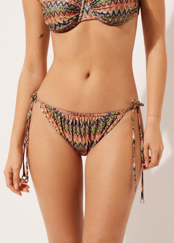 Calzedonia Braguita Bikini Cordones Bright Optical Rebajas online