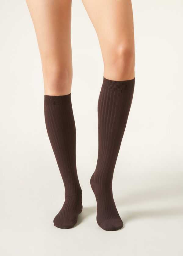 Calzedonia Calcetines Largos en Cachemira Acanalada Limitado a 3 días