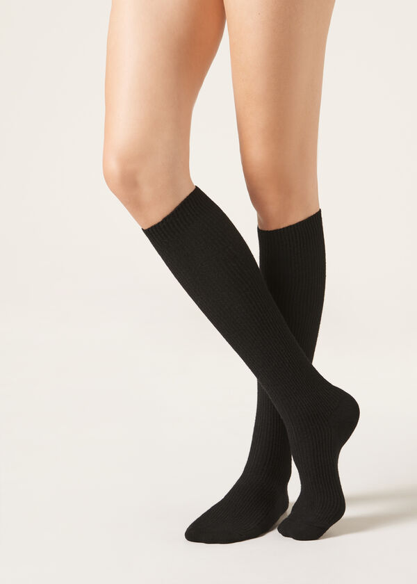 Calzedonia Calcetines Largos Lana Canalé