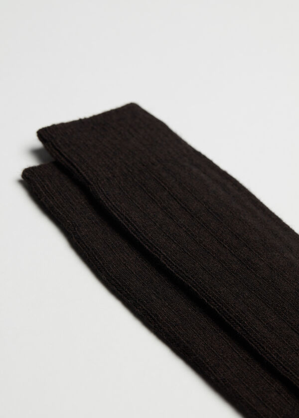 Calzedonia Calcetín de canalé de hombre en lana y cashmere Grandes ahorros