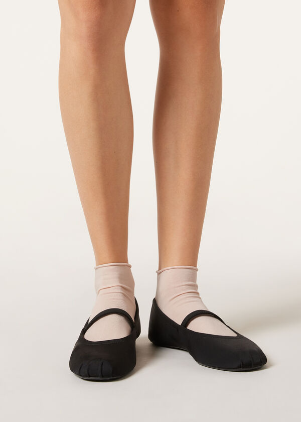 Calzedonia Calcetines Cortos de Algodón Sin Puño Ofertas de temporada