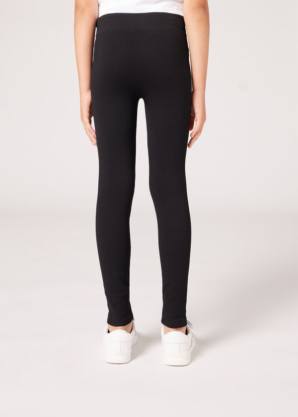 Calzedonia Legging de canalé sin costuras de niña Venta caliente