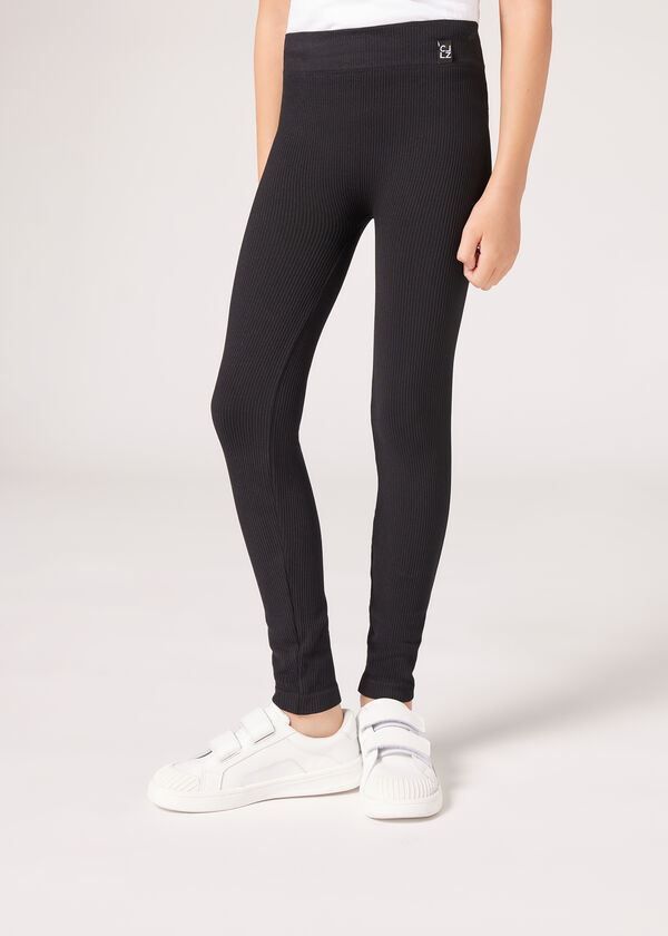 Calzedonia Legging de canalé sin costuras de niña Venta caliente