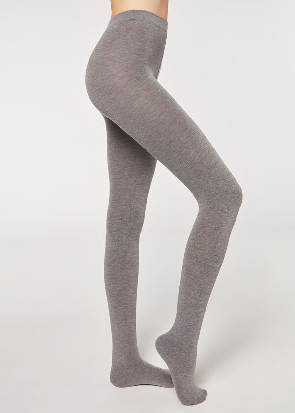 Calzedonia Pantis Tupidos De Modal y Cashmere Envío gratis