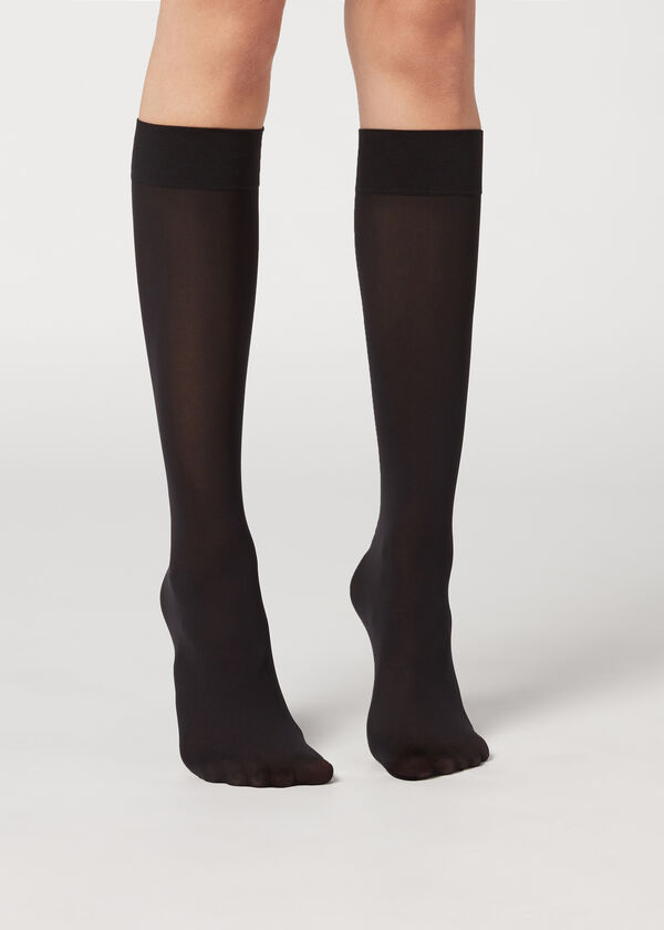Calzedonia Calcetines Ejecutivos Largos en Microfibra 30 Deniers En oferta