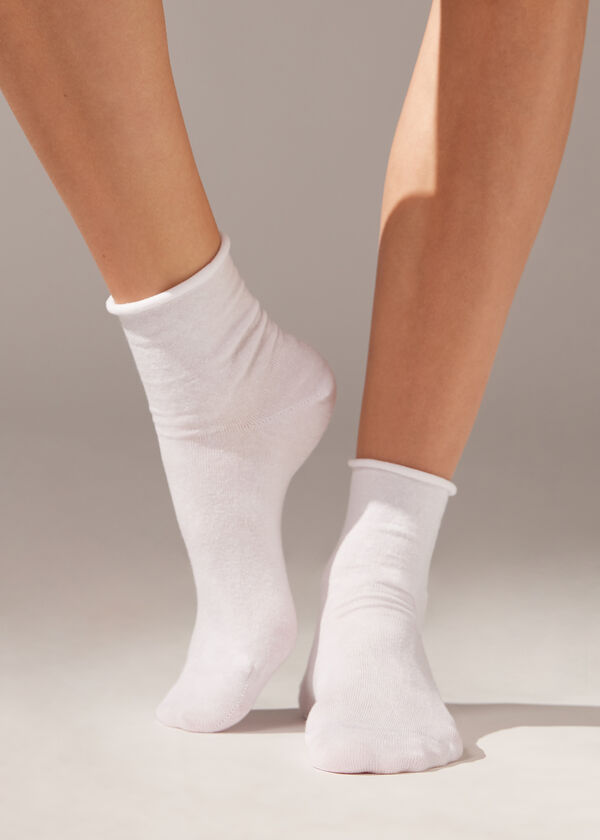 Calzedonia Calcetines Cortos con Lino Sin Puño Ofertas especiales