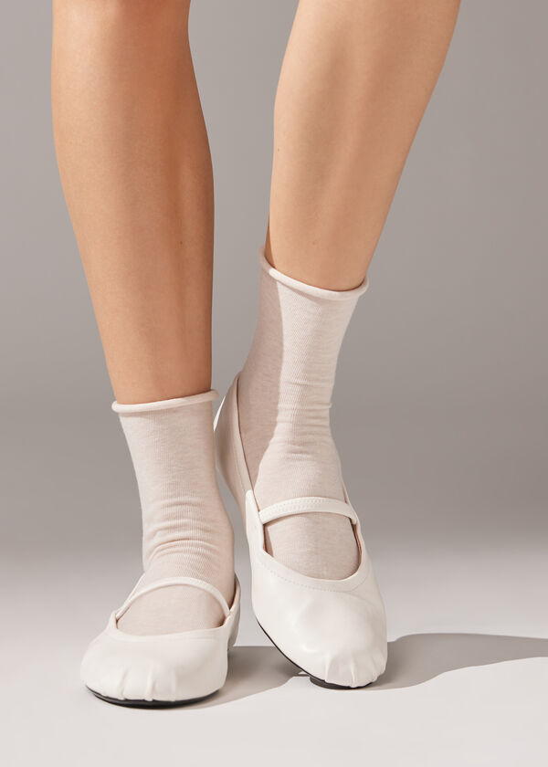 Calzedonia Calcetines cortos de algodón sin puños Precio ultrabajo