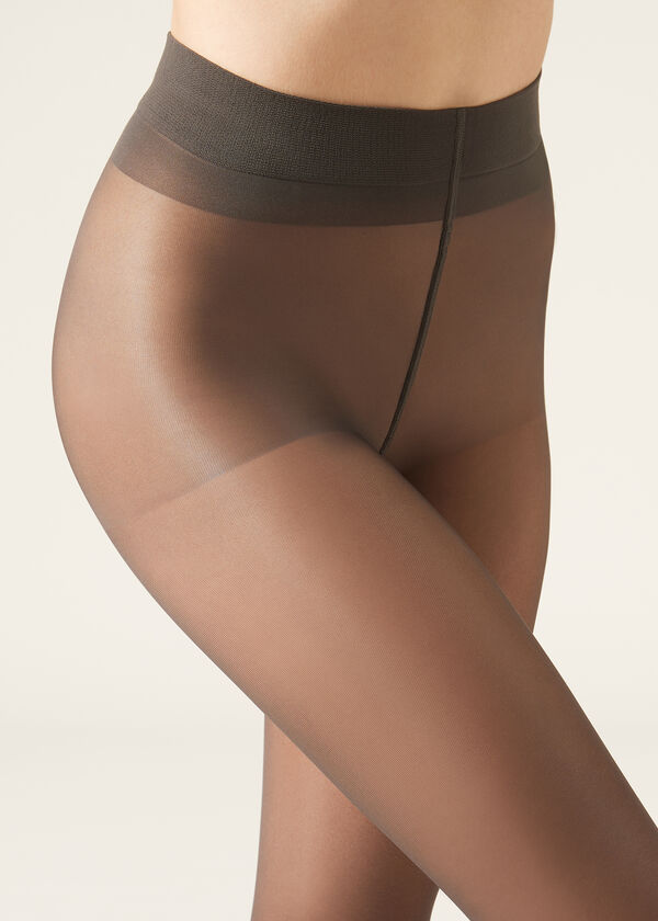 Calzedonia Pantis Moldeadores Transparentes 30 Deniers Top Control Último día