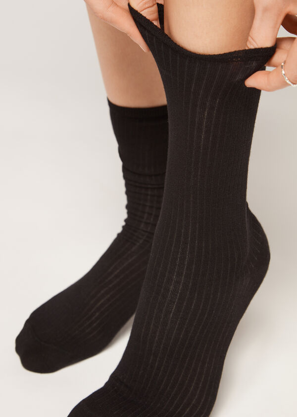 Calzedonia Calcetines Algodón Canalé
