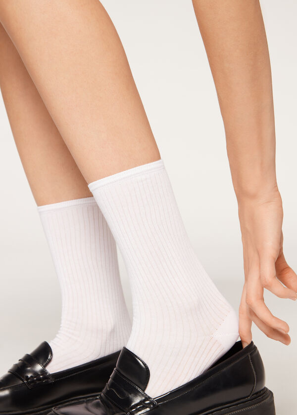 Calzedonia Calcetines Algodón Canalé En oferta