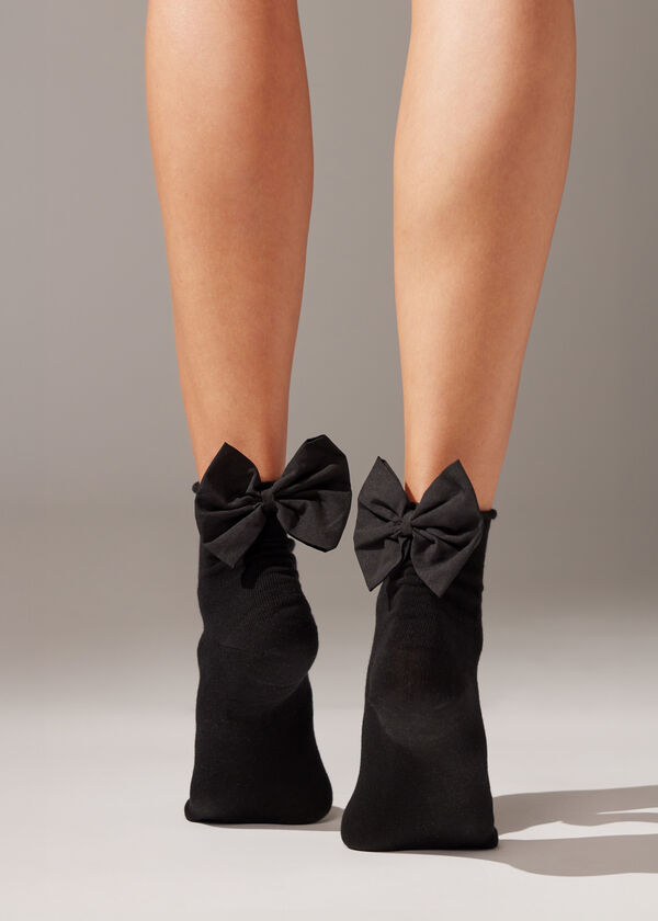 Calzedonia Calcetines Algodón Con Lazo
