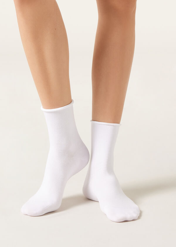 Calzedonia Calcetines cortos de algodón sin puños Outlet