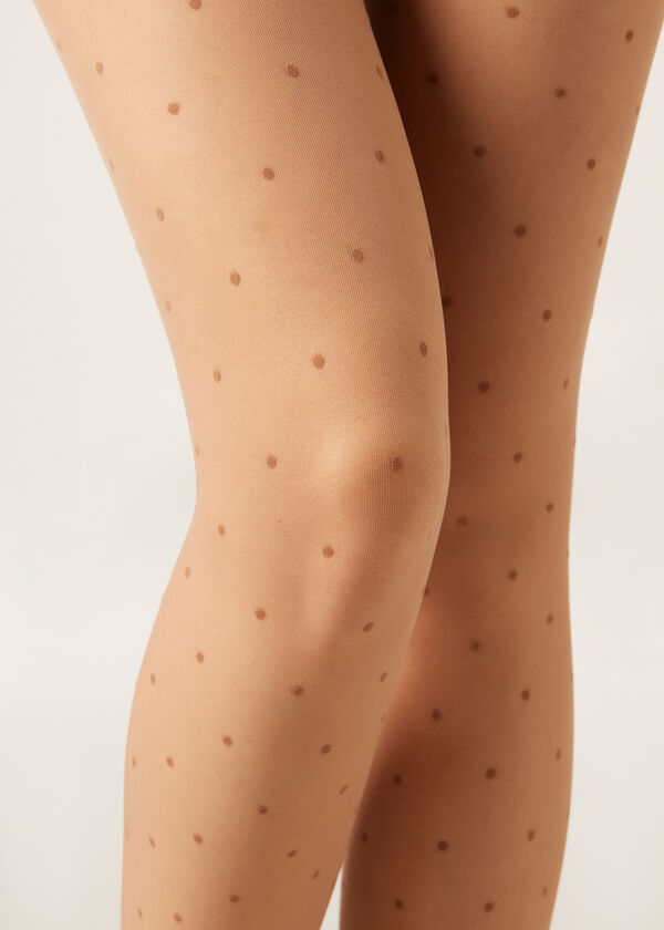 Calzedonia Pantis transparentes lunares Venta caliente