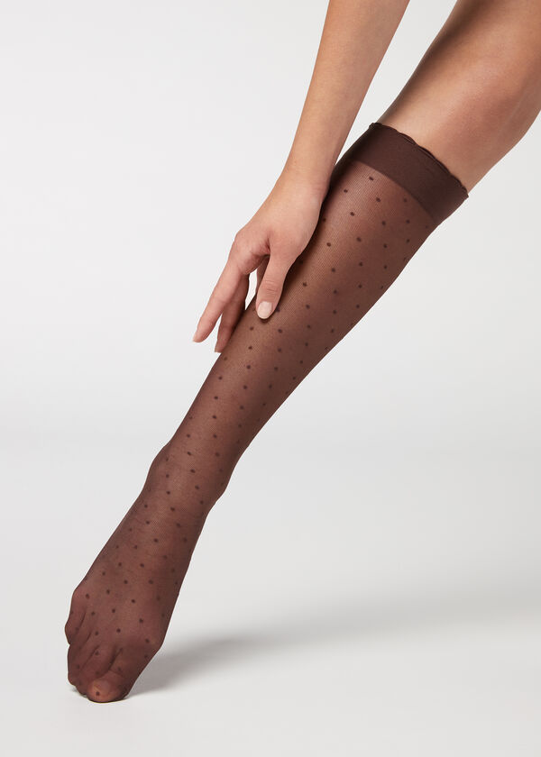 Calzedonia Calcetín Ejecutivo Media Estampado Por La Rodilla