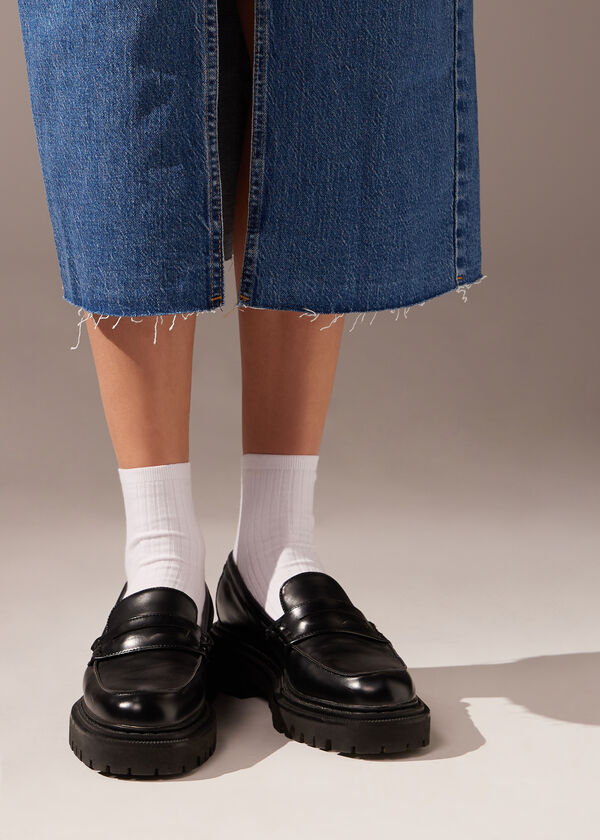 Calzedonia Calcetines de canalé cortos para mujer Gran oferta