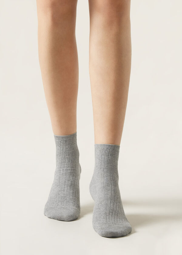 Calzedonia Calcetines de canalé cortos para mujer Libre de impuestos