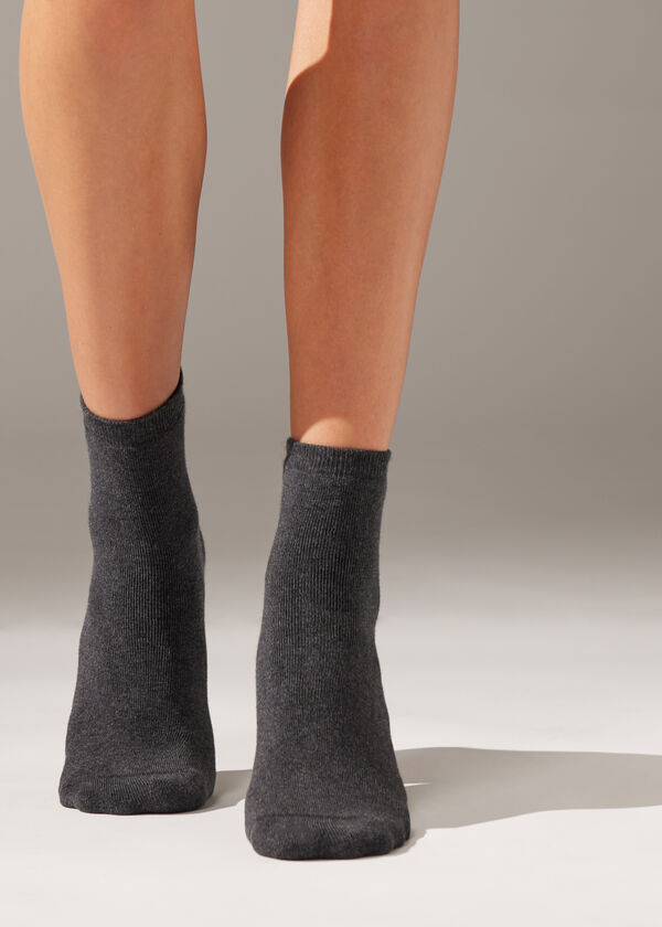 Calzedonia Calcetines Cortos de Algodón Térmico