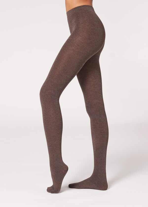 Calzedonia Pantis Tupidos De Modal y Cashmere Descuento