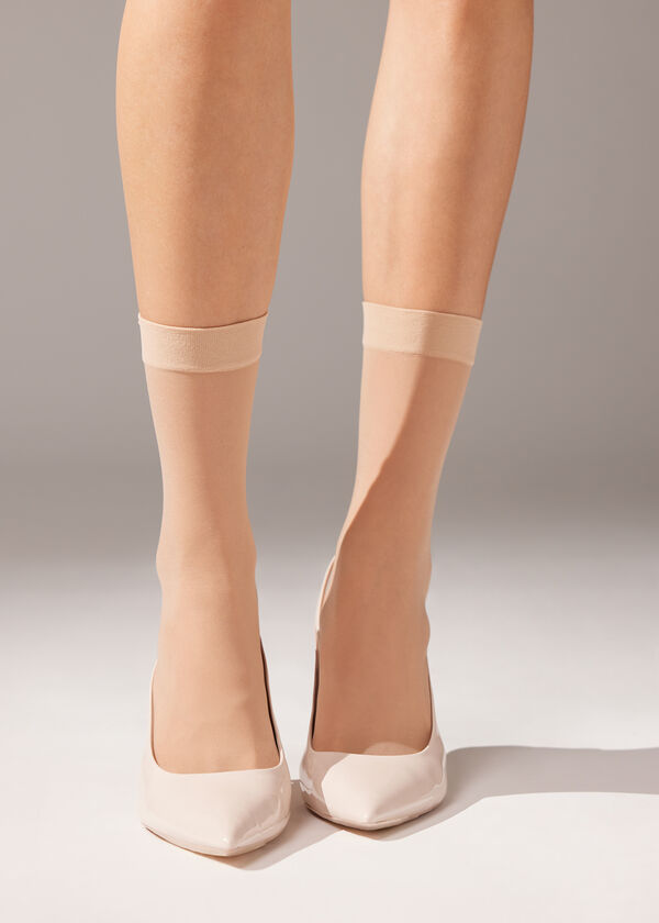 Calzedonia Calcetines Media Transparente 20 Deniers Promoción trimestral