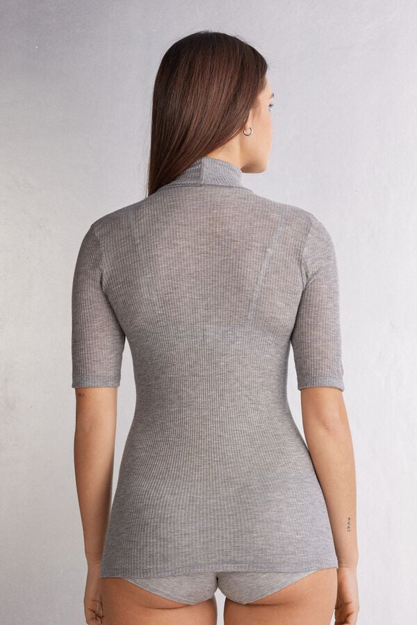 Intimissimi Camiseta de Cuello Alto Ultranatural con Cashmere Promoción por tiempo limitado