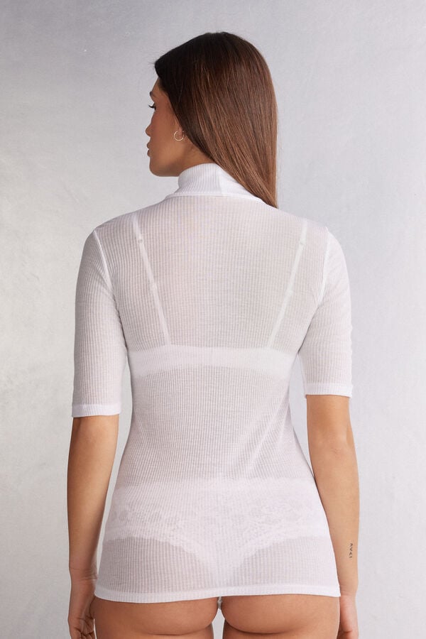 Intimissimi Camiseta de Cuello Alto Ultranatural con Cashmere Tienda de fábrica
