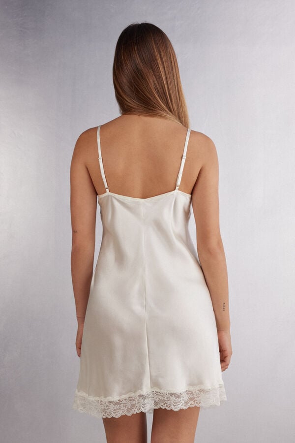 Intimissimi Enagua de Seda y Aplicaciones de Encaje Rebajas de fin de temporada