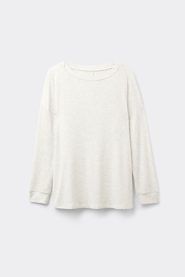 Intimissimi Camiseta de Manga Larga con Escote Barco de Modal Chic Comfort ÚLTIMAS EDICIONES