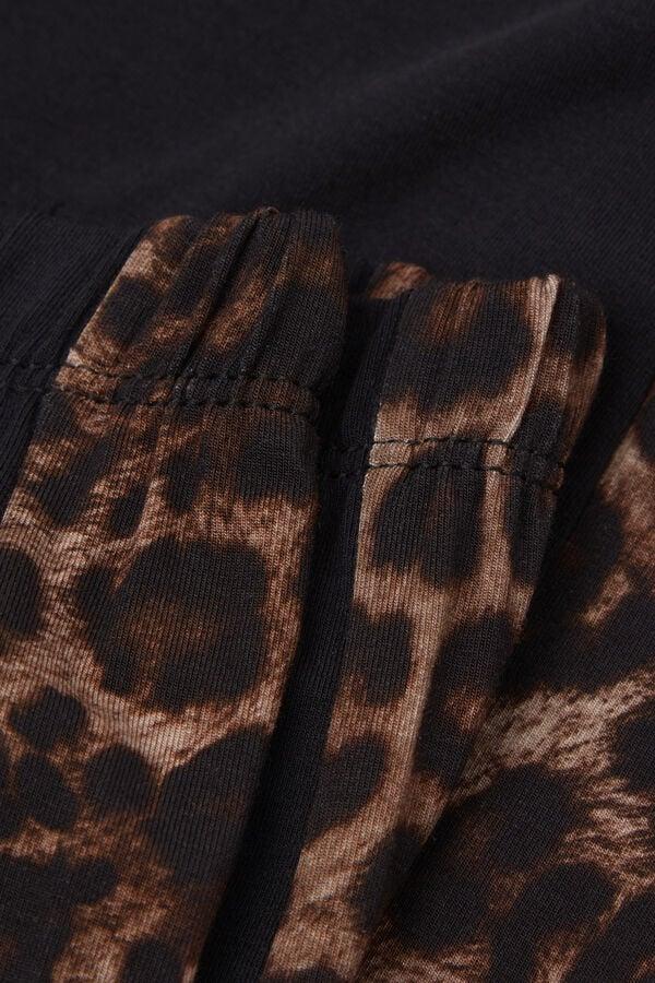 Intimissimi Pantalón con Puños Elásticos de Modal Luxurious Leopard Envío internacional gratuito