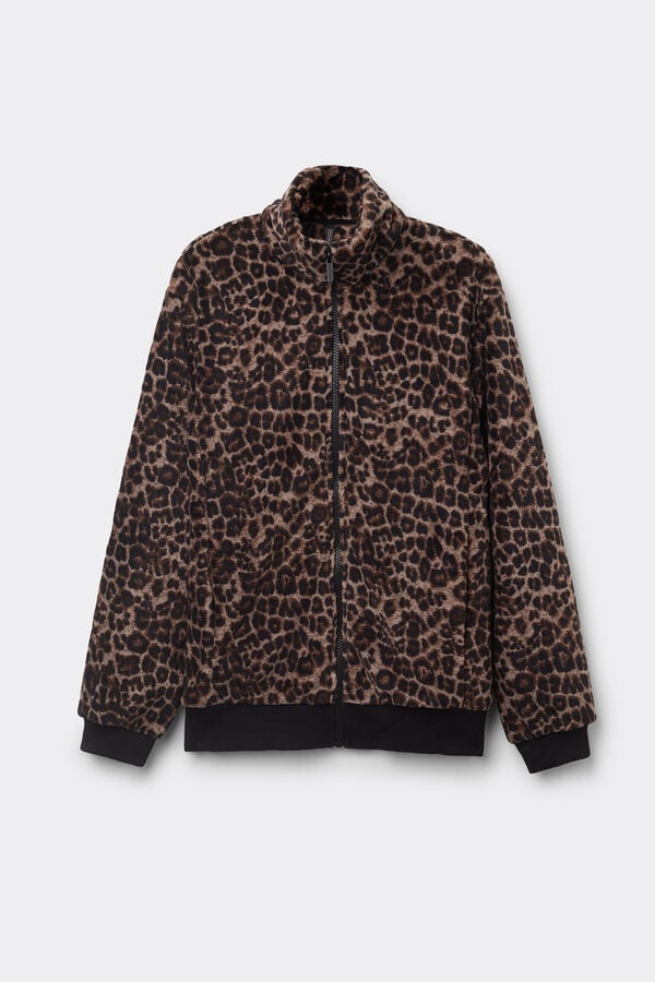 Intimissimi Bómber de Forro Polar Moteado Luxurious Leopard Tienda de fábrica