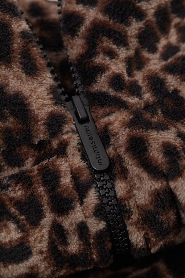 Intimissimi Bómber de Forro Polar Moteado Luxurious Leopard Tienda de fábrica