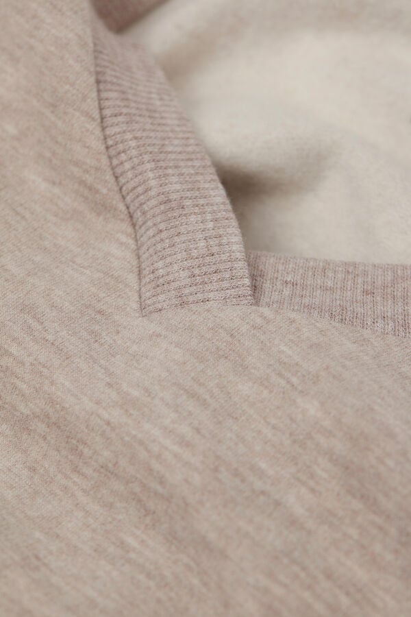 Intimissimi Camiseta Manga Larga Cuello de Pico Soft Chevron Libre de impuestos