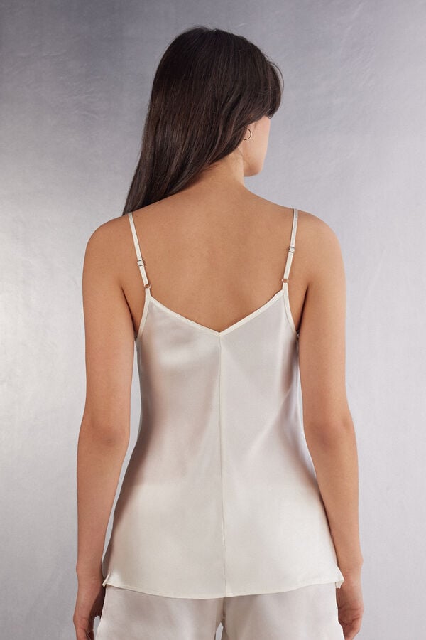 Intimissimi Top de Raso de Seda con Escote de Pico Descuento por venta flash