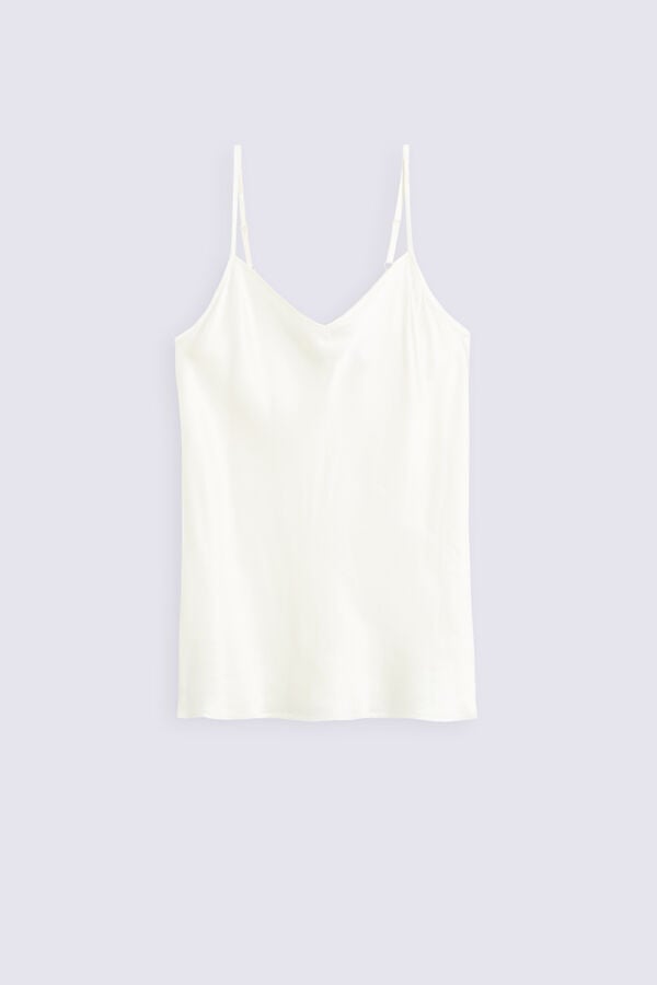 Intimissimi Top de Raso de Seda con Escote de Pico Descuento por venta flash