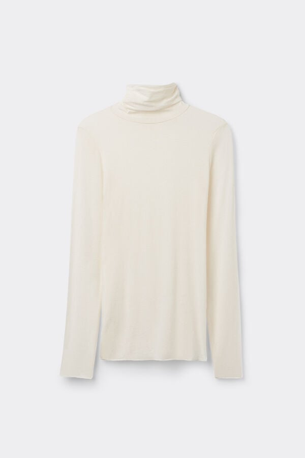 Intimissimi Camiseta de Manga Larga de Cuello Alto de Cashmere Ultraligero de Modal Ofertas