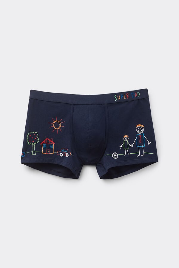 Intimissimi Bóxer Algodón Superior Estampado Super Dad Promoción por tiempo limitado