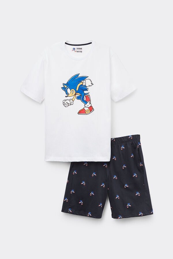 Intimissimi Pijama Corto Algodón Estampado Sonic Superdescuento