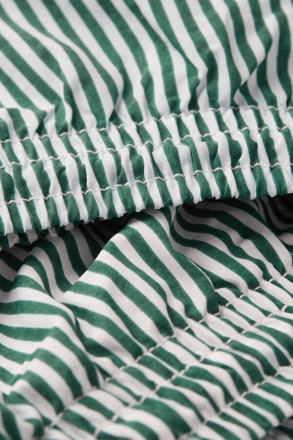 Intimissimi Bañador Bóxer con Estampado de Raya Verde Ofertas de temporada