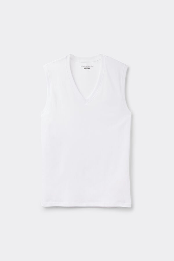 Intimissimi Camiseta sin mangas y con tirantes anchos de algodón mercerizado premium Outlet online