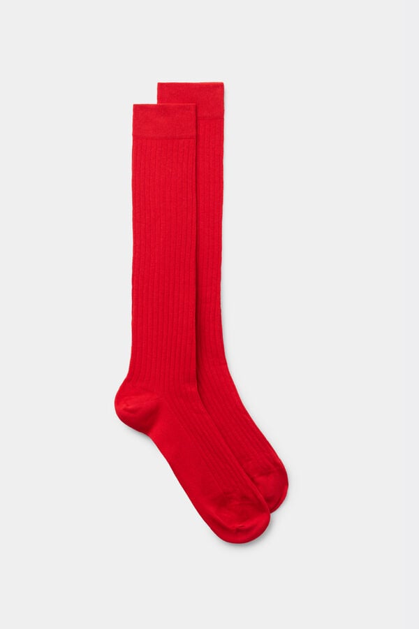 Intimissimi Calcetines Largos Algodón Soft Canalé