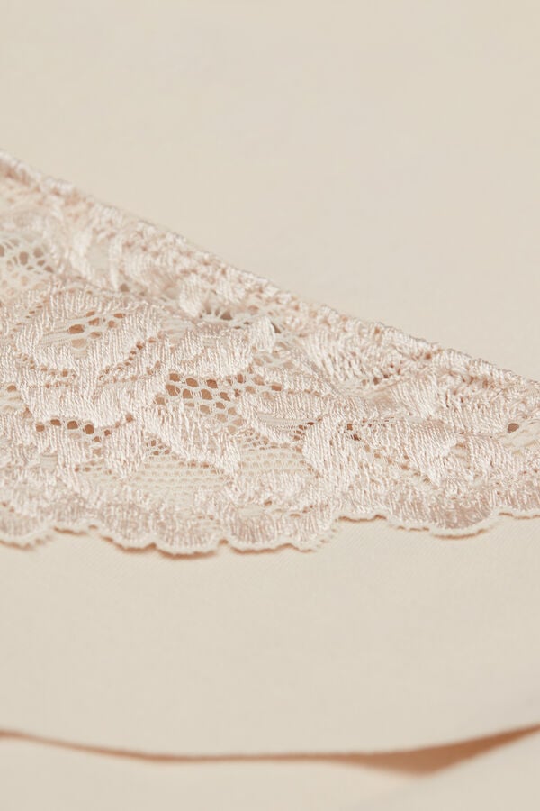 Intimissimi Braguita de algodón sin costuras con encaje Últimos 3 días