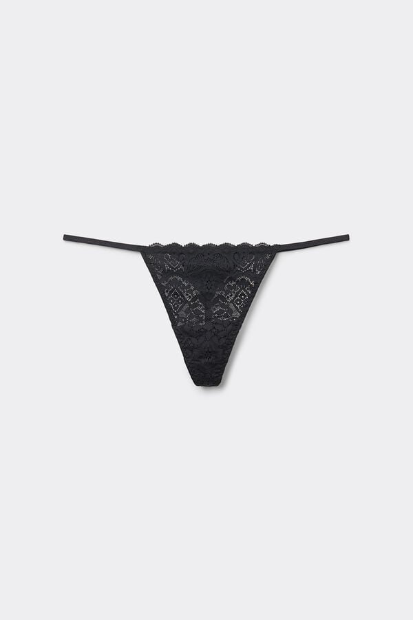 Intimissimi Tanga de Tira Lateral de Encaje Venta caliente