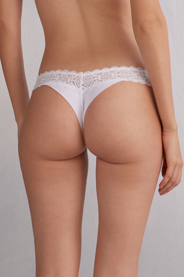 Intimissimi Brasileña de Encaje y Microfibra Estilo de los Años 80 Últimos 3 días