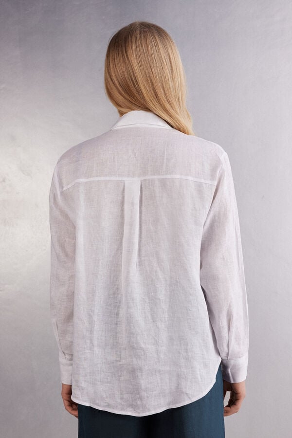 Intimissimi Camisa de Tela de Lino Precio ultrabajo
