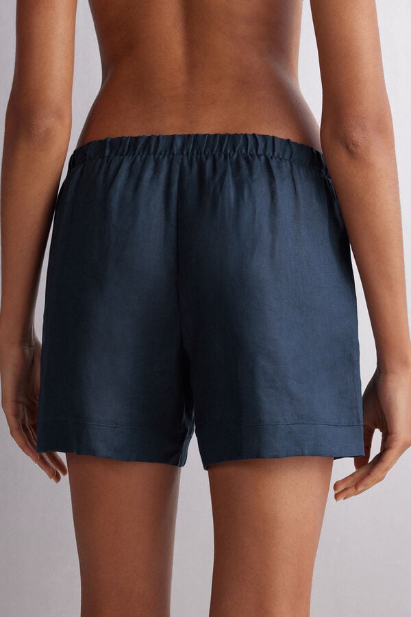 Intimissimi Pantalón Corto en Tela de Lino En línea